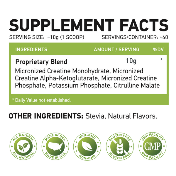 MUSCLE CREATINE 600g