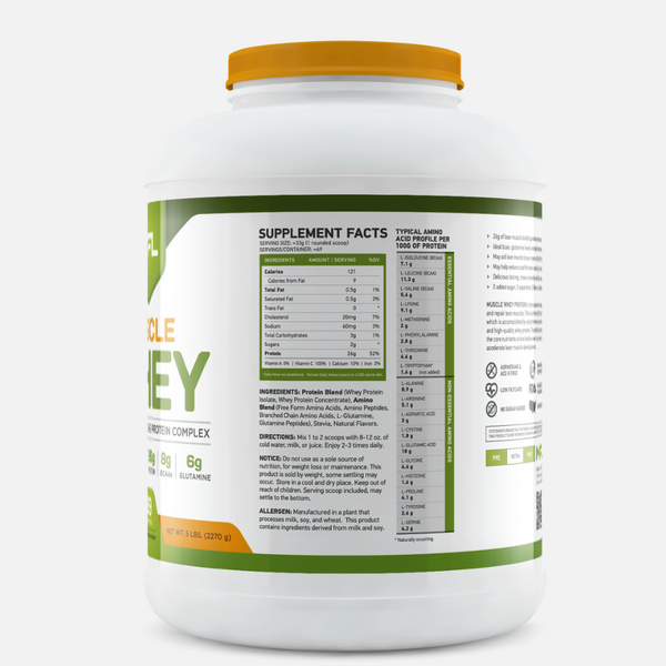 MUSCLE WHEY 5 lbs.